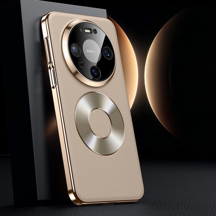 For Huawei Mate 80 / 80 Pro Dual-Ring Magnetic Vegan Leather Phone Case
