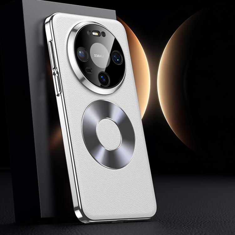 For Huawei Mate 80 / 80 Pro Dual-Ring Magnetic Vegan Leather Phone Case