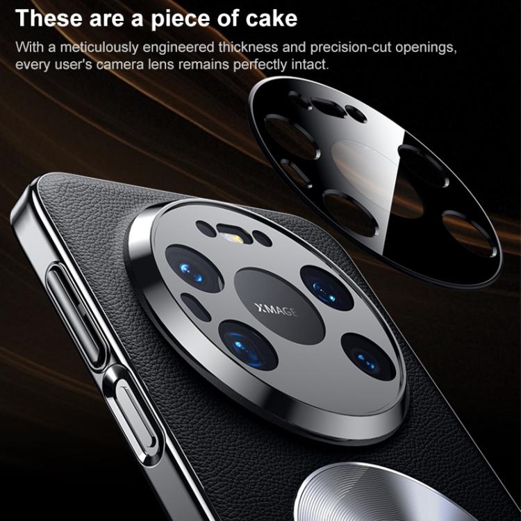 For Huawei Mate 60 Pro / 60 Pro+ Dual-Ring Magnetic Vegan Leather Phone Case