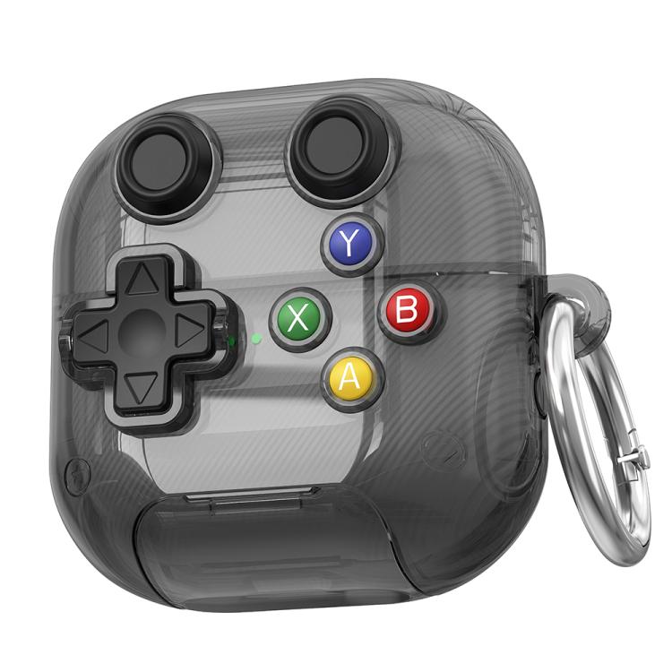 For Huawei FreeClip 2 XDcase Transparent Retro Game Console Design Earbuds Case with Holder & Stress Relief Button