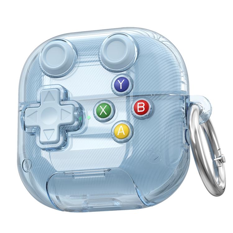 For Huawei FreeClip 2 XDcase Transparent Retro Game Console Design Earbuds Case with Holder & Stress Relief Button