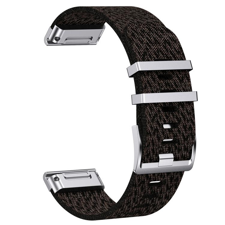 For Garmin 22mm Quick Release Watch Connector Striped Nylon Watch Band