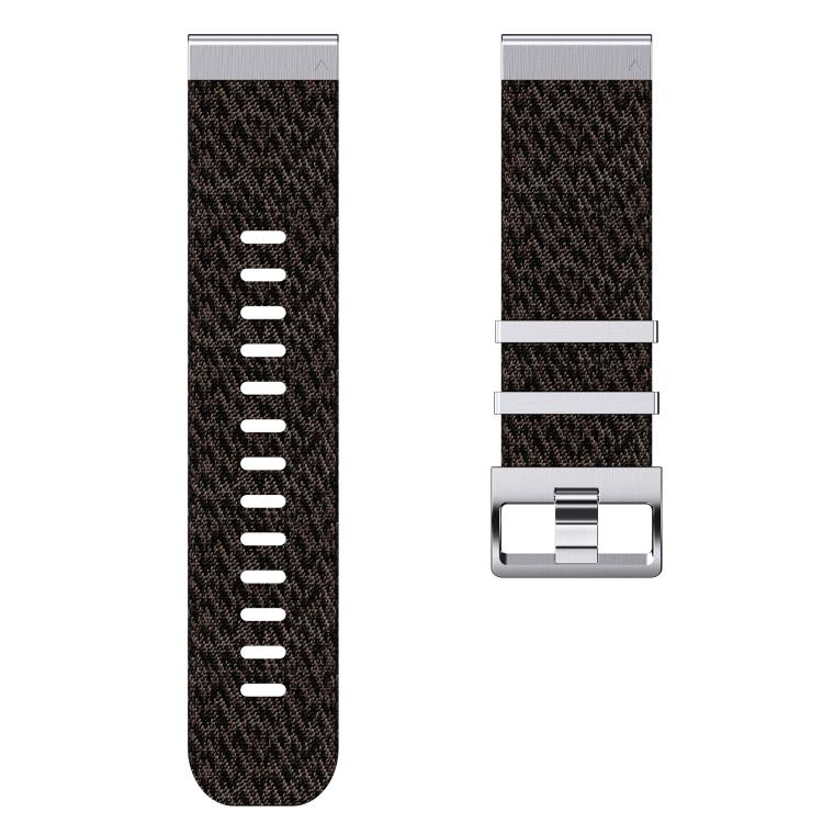 For Garmin 22mm Quick Release Watch Connector Striped Nylon Watch Band