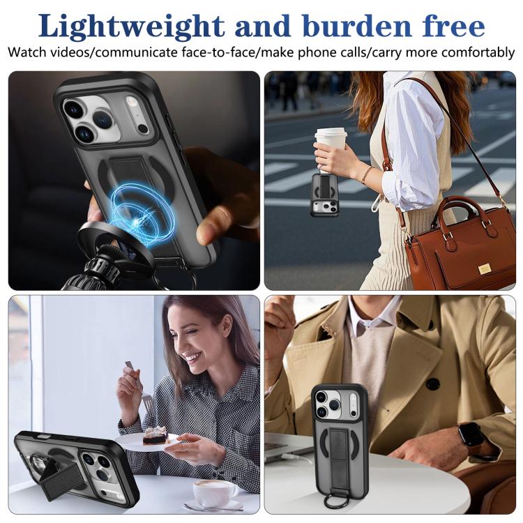 For iPhone 17 Pro Skin-Friendly D-Ring Holder Magnetic Shockproof Phone Case