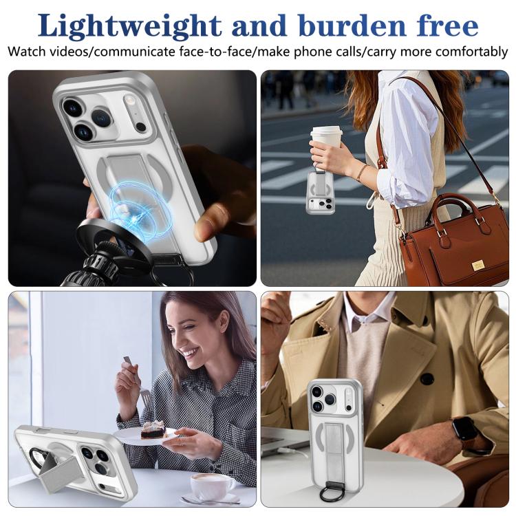 For iPhone 17 Pro Skin-Friendly D-Ring Holder Magnetic Shockproof Phone Case