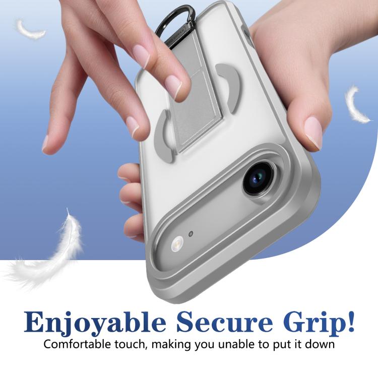 For iPhone Air Skin-Friendly D-Ring Holder Magnetic Shockproof Phone Case