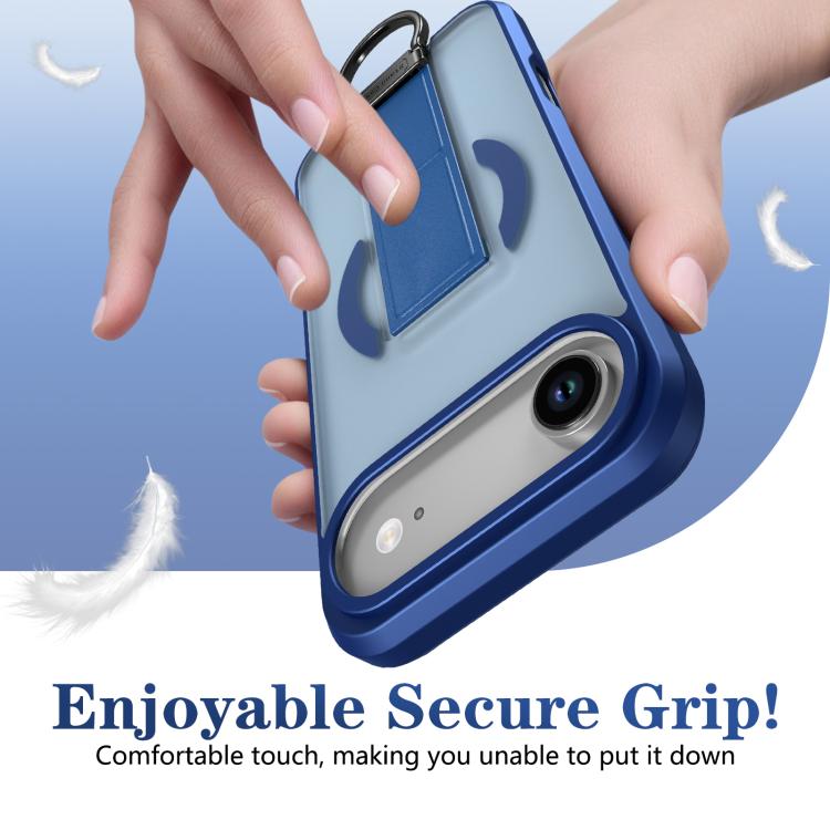 For iPhone Air Skin-Friendly D-Ring Holder Magnetic Shockproof Phone Case