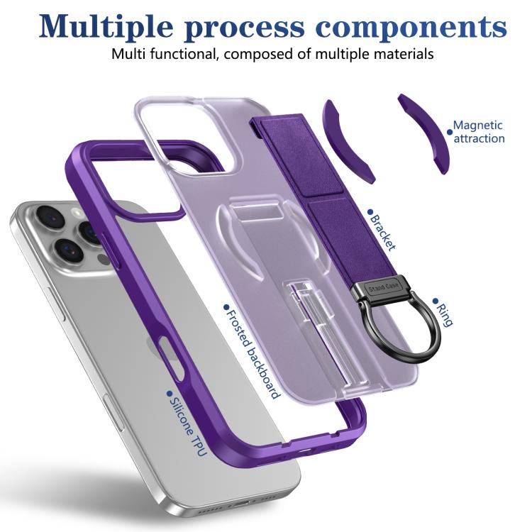 For iPhone 16 Pro Skin-Friendly D-Ring Holder Magnetic Shockproof Phone Case