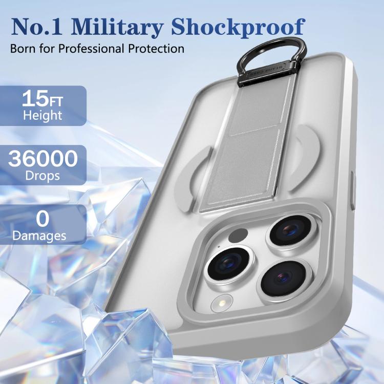 For iPhone 14 Pro Skin-Friendly D-Ring Holder Magnetic Shockproof Phone Case