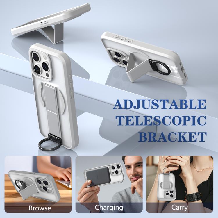 For iPhone 14 Pro Skin-Friendly D-Ring Holder Magnetic Shockproof Phone Case