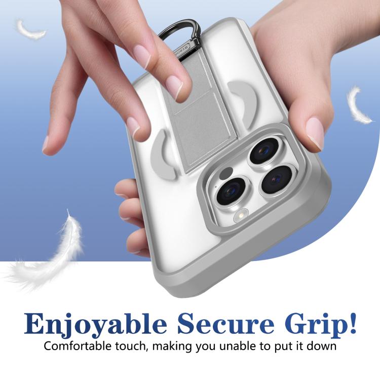 For iPhone 14 Pro Skin-Friendly D-Ring Holder Magnetic Shockproof Phone Case