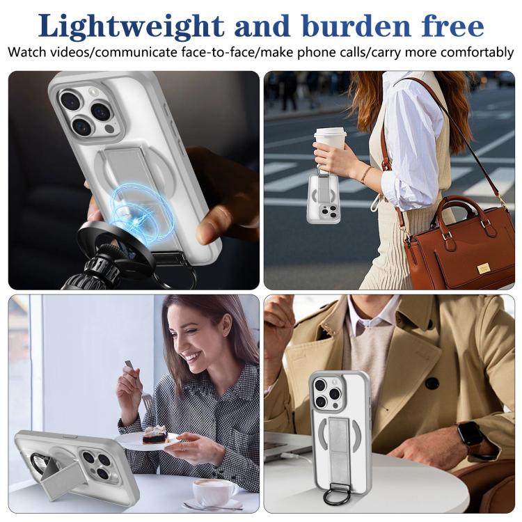 For iPhone 14 Pro Skin-Friendly D-Ring Holder Magnetic Shockproof Phone Case