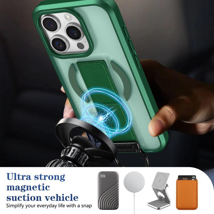For iPhone 14 Pro Skin-Friendly D-Ring Holder Magnetic Shockproof Phone Case