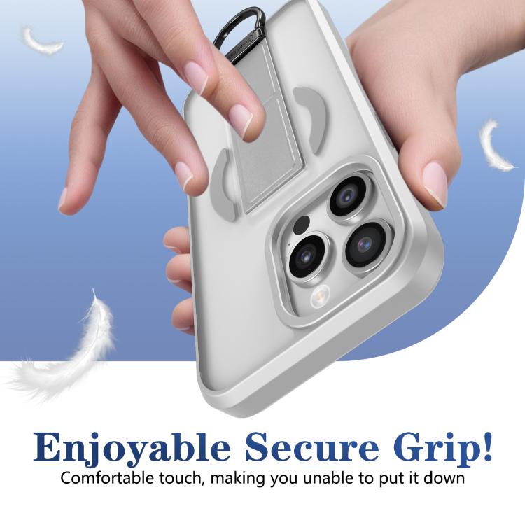 For iPhone 14 Pro Max Skin-Friendly D-Ring Holder Magnetic Shockproof Phone Case