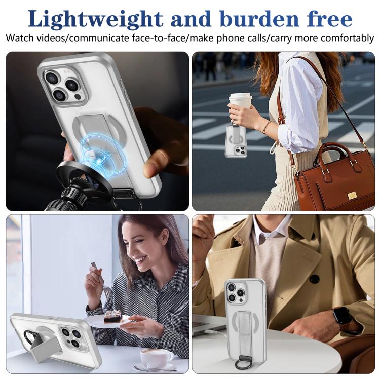 For iPhone 14 Pro Max Skin-Friendly D-Ring Holder Magnetic Shockproof Phone Case