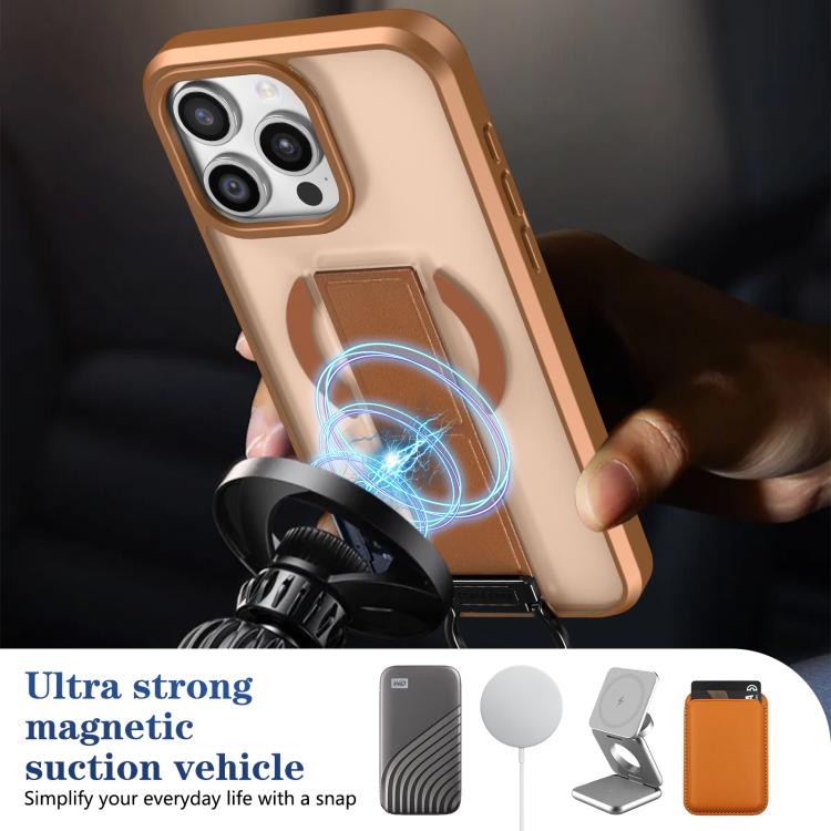 For iPhone 14 Pro Max Skin-Friendly D-Ring Holder Magnetic Shockproof Phone Case