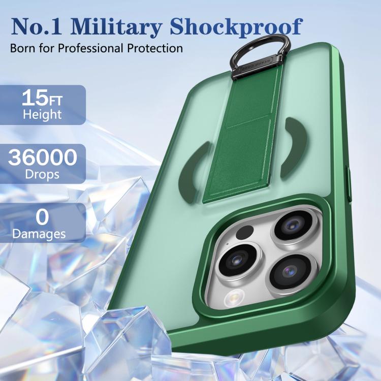 For iPhone 14 Pro Max Skin-Friendly D-Ring Holder Magnetic Shockproof Phone Case