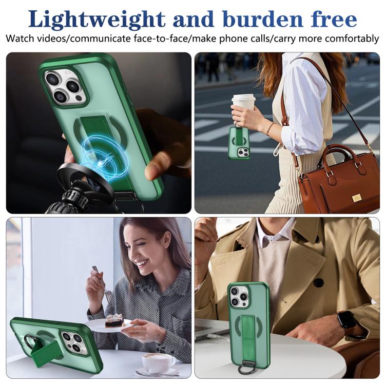 For iPhone 14 Pro Max Skin-Friendly D-Ring Holder Magnetic Shockproof Phone Case