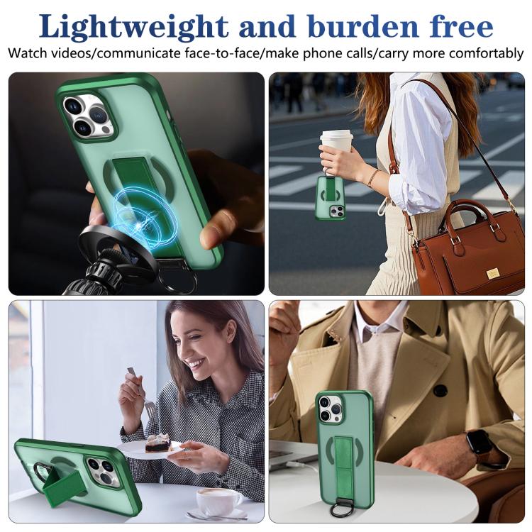 For iPhone 13 Pro Max Skin-Friendly D-Ring Holder Magnetic Shockproof Phone Case