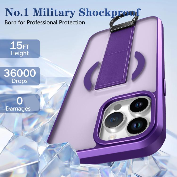 For iPhone 13 Pro Max Skin-Friendly D-Ring Holder Magnetic Shockproof Phone Case