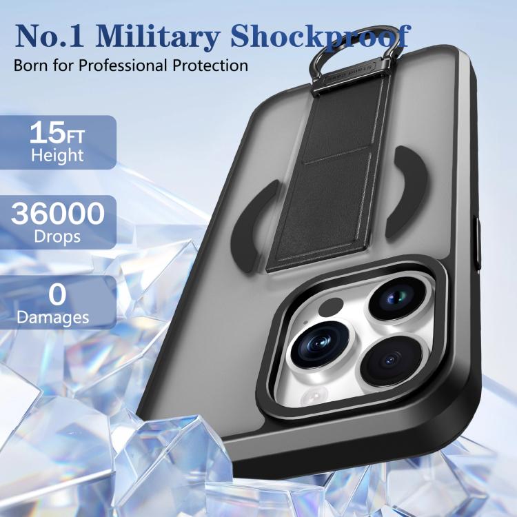For iPhone 13 Pro Skin-Friendly D-Ring Holder Magnetic Shockproof Phone Case