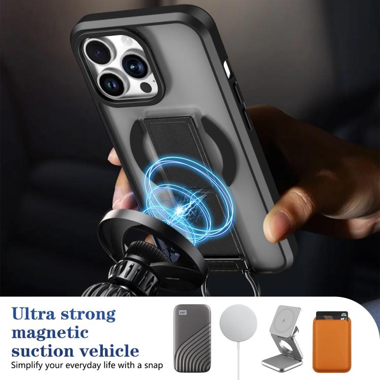 For iPhone 13 Pro Skin-Friendly D-Ring Holder Magnetic Shockproof Phone Case