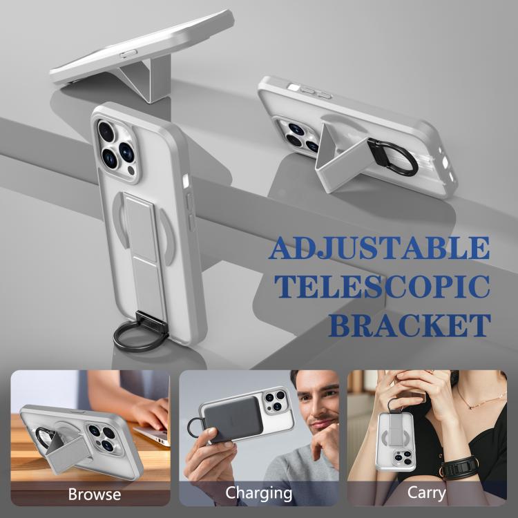 For iPhone 13 Pro Skin-Friendly D-Ring Holder Magnetic Shockproof Phone Case
