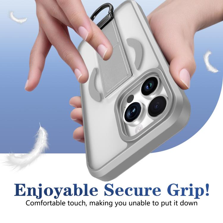 For iPhone 13 Pro Skin-Friendly D-Ring Holder Magnetic Shockproof Phone Case