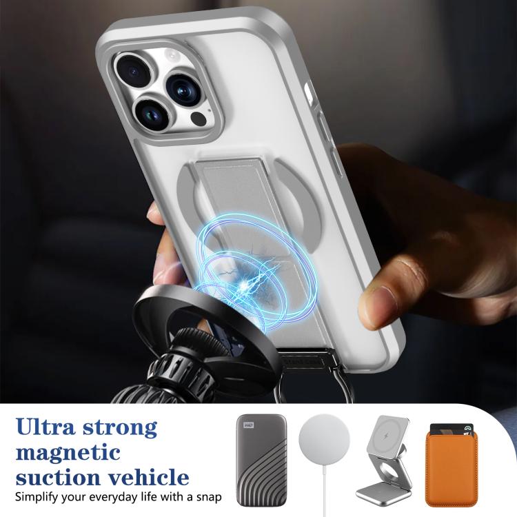 For iPhone 13 Pro Skin-Friendly D-Ring Holder Magnetic Shockproof Phone Case