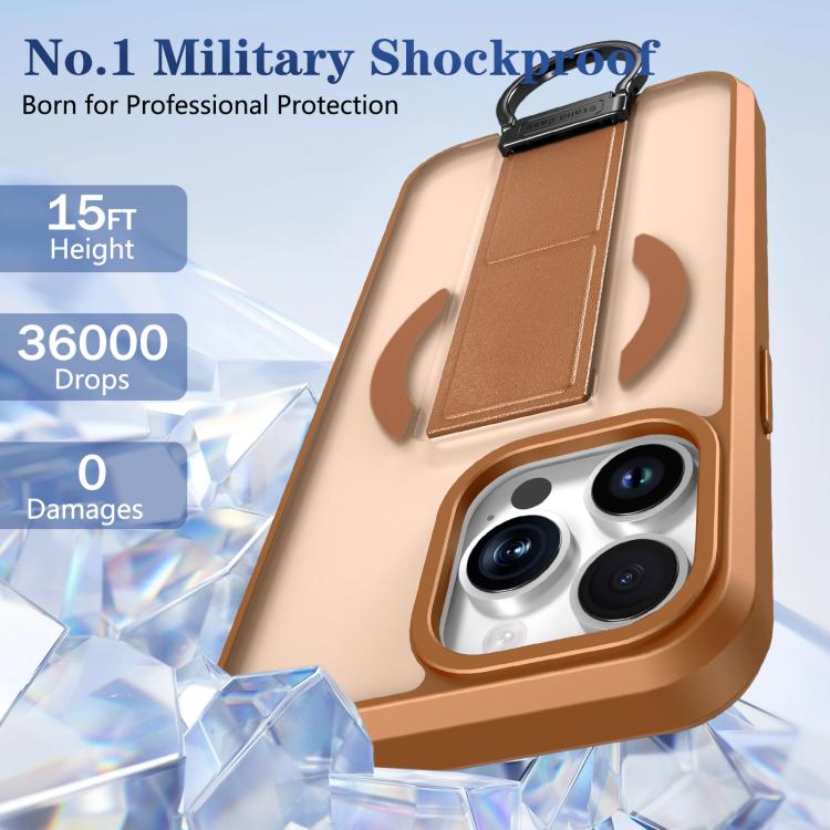 For iPhone 13 Pro Skin-Friendly D-Ring Holder Magnetic Shockproof Phone Case