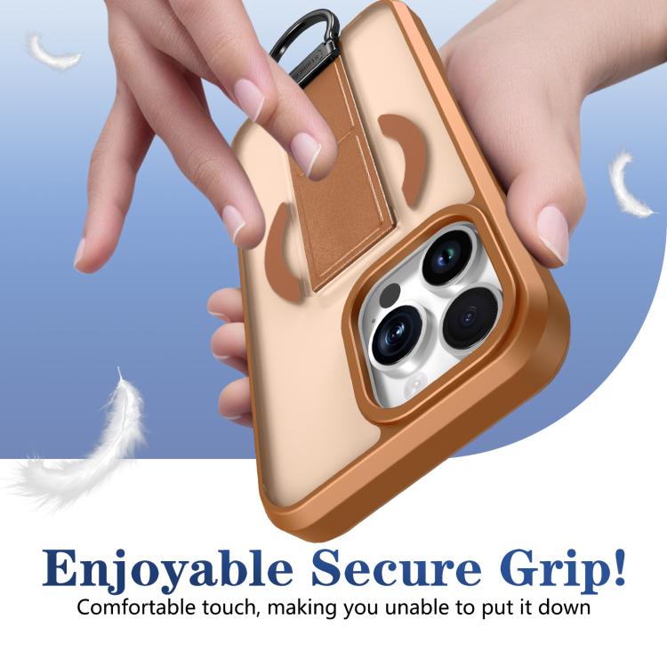 For iPhone 13 Pro Skin-Friendly D-Ring Holder Magnetic Shockproof Phone Case