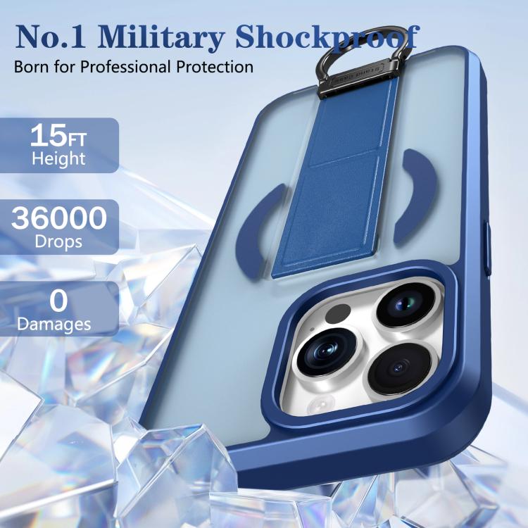 For iPhone 13 Pro Skin-Friendly D-Ring Holder Magnetic Shockproof Phone Case