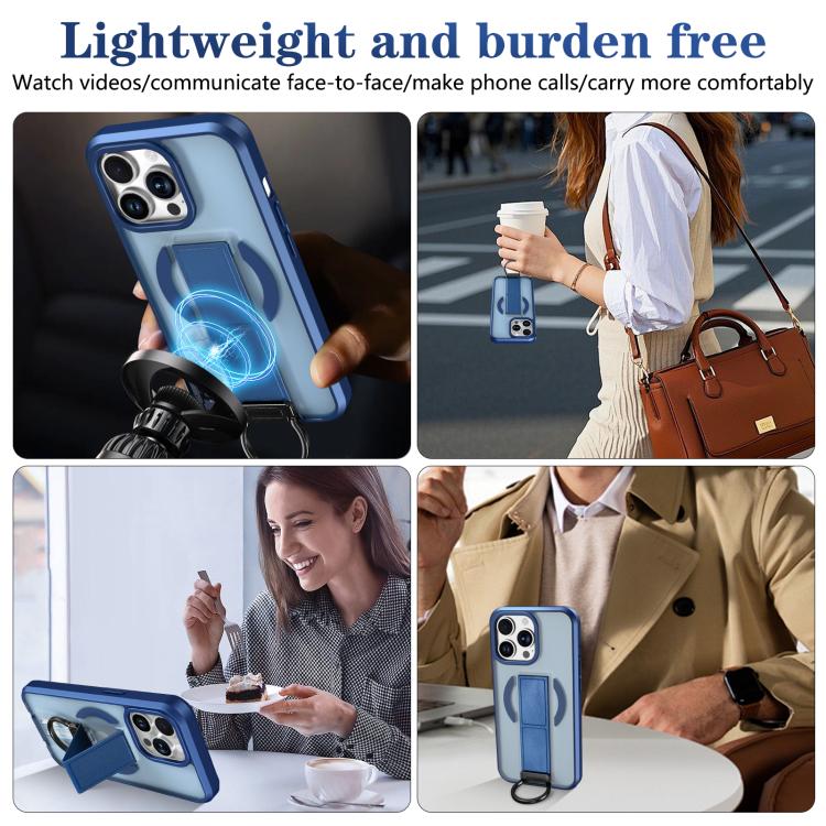 For iPhone 13 Pro Skin-Friendly D-Ring Holder Magnetic Shockproof Phone Case