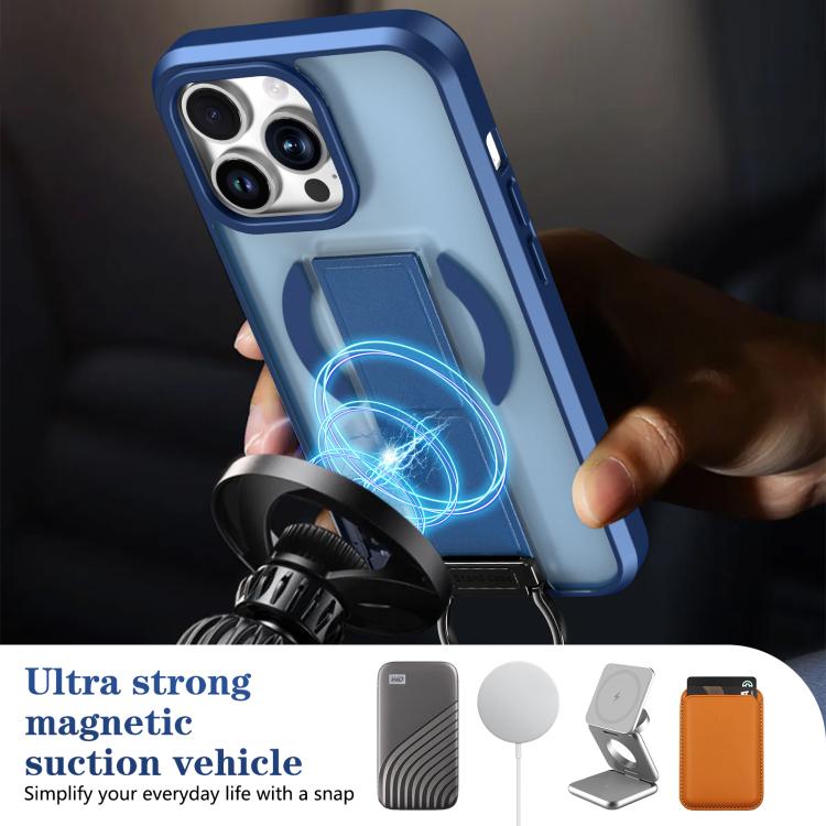 For iPhone 13 Pro Skin-Friendly D-Ring Holder Magnetic Shockproof Phone Case
