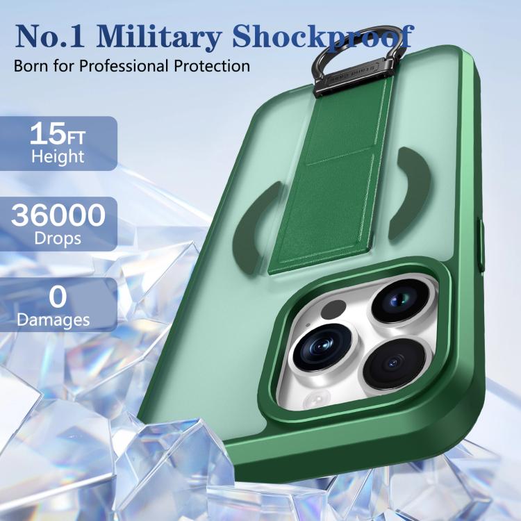 For iPhone 13 Pro Skin-Friendly D-Ring Holder Magnetic Shockproof Phone Case