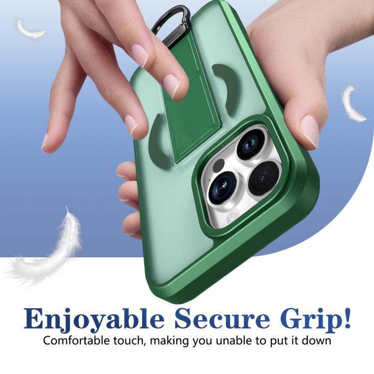For iPhone 13 Pro Skin-Friendly D-Ring Holder Magnetic Shockproof Phone Case