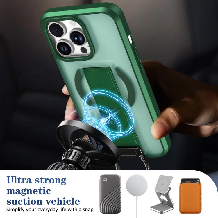 For iPhone 13 Pro Skin-Friendly D-Ring Holder Magnetic Shockproof Phone Case