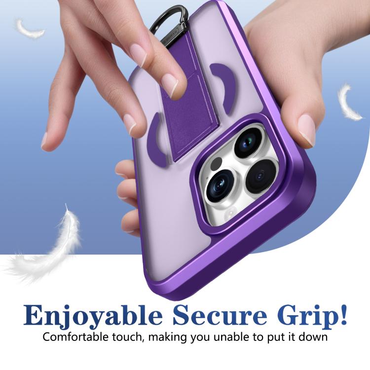 For iPhone 13 Pro Skin-Friendly D-Ring Holder Magnetic Shockproof Phone Case