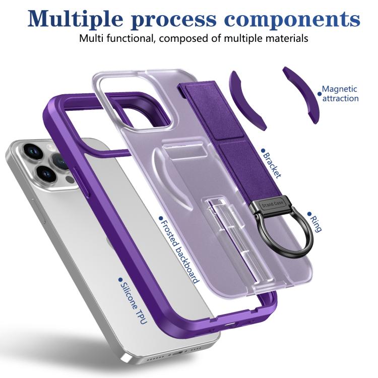 For iPhone 13 Pro Skin-Friendly D-Ring Holder Magnetic Shockproof Phone Case