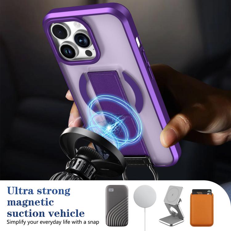 For iPhone 13 Pro Skin-Friendly D-Ring Holder Magnetic Shockproof Phone Case