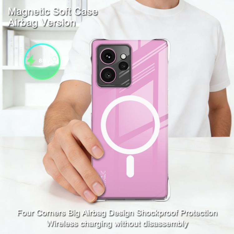 For HMD Skyline imak Magnetic Shockproof Airbag TPU Phone Case - Transparent