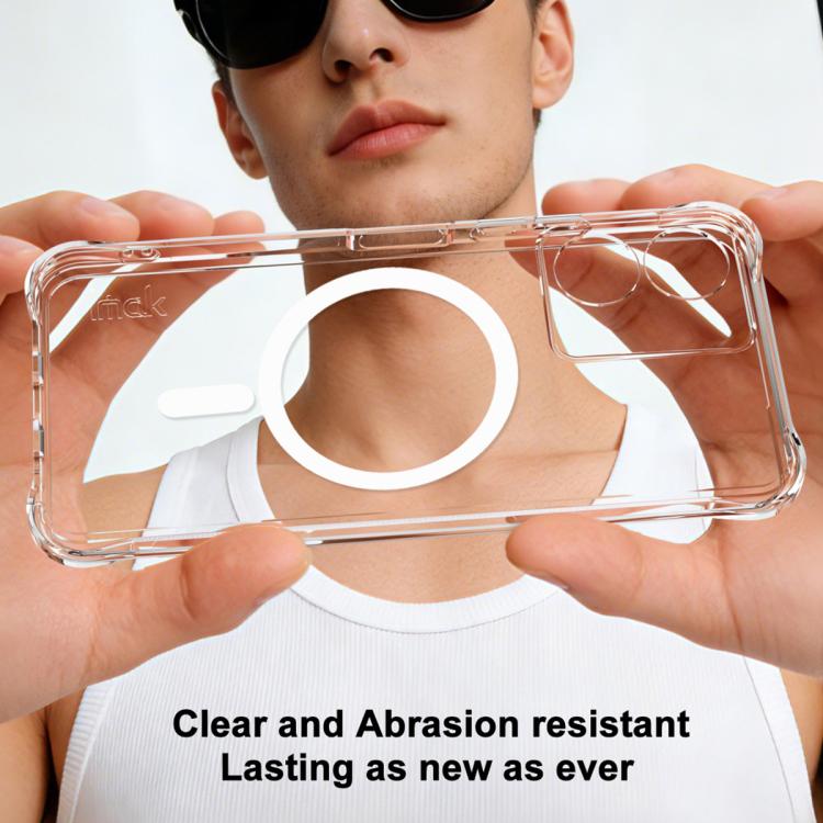 For HMD Key 4G/Aura2/Arc 4G imak Magnetic Shockproof Airbag TPU Phone Case - Transparent