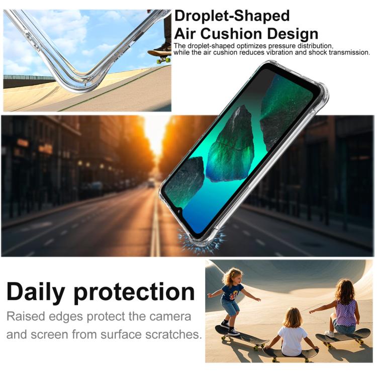 For HMD Key 4G/Aura2/Arc 4G imak Magnetic Shockproof Airbag TPU Phone Case - Transparent