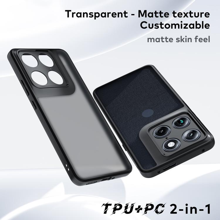 For Motorola Edge 70 Ultra 5G Fine Pore Matte Black TPU + PC Phone Case