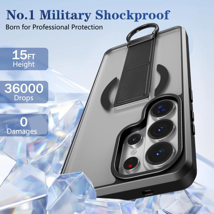 For Samsung Galaxy S26 Ultra 5G Skin-Friendly D-Ring Holder Magnetic Shockproof Phone Case