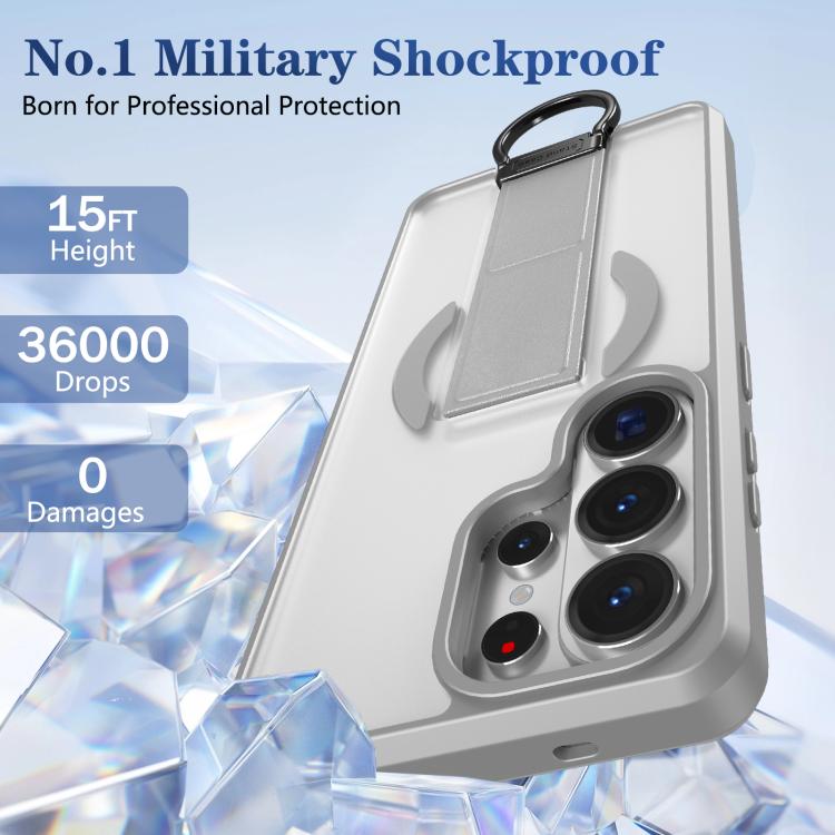 For Samsung Galaxy S26 Ultra 5G Skin-Friendly D-Ring Holder Magnetic Shockproof Phone Case
