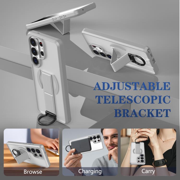 For Samsung Galaxy S26 Ultra 5G Skin-Friendly D-Ring Holder Magnetic Shockproof Phone Case