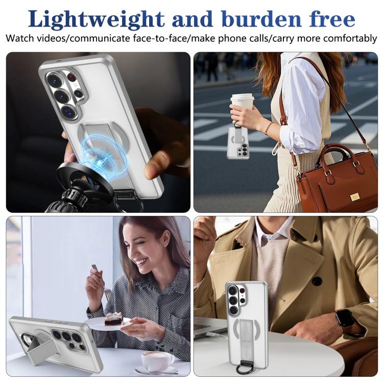 For Samsung Galaxy S26 Ultra 5G Skin-Friendly D-Ring Holder Magnetic Shockproof Phone Case