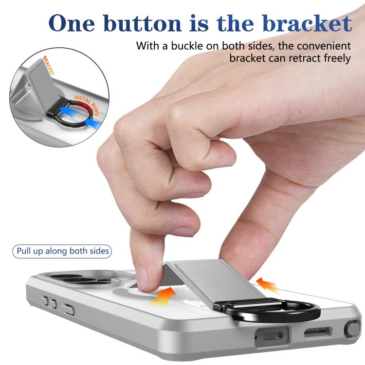 For Samsung Galaxy S26 Ultra 5G Skin-Friendly D-Ring Holder Magnetic Shockproof Phone Case