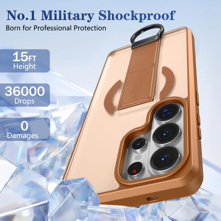 For Samsung Galaxy S26 Ultra 5G Skin-Friendly D-Ring Holder Magnetic Shockproof Phone Case